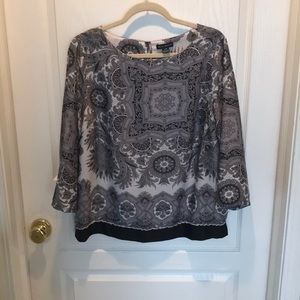 Willi smith ladies blouse size large